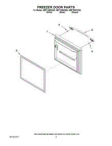 03 - Freezer Door Parts parts for Maytag Refrigerator MBF1956KEB4 from AppliancePartsPros.com