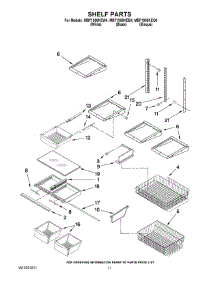 07 - Shelf Parts parts for Maytag Refrigerator MBF1956KEQ4 from AppliancePartsPros.com
