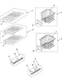 05 - Freezer Shelves parts for Samsung Refrigerator RS265LAWP from AppliancePartsPros.com