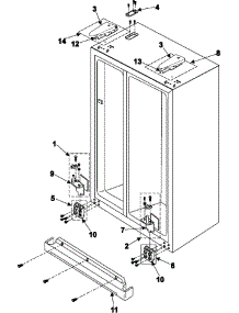 06 - Hinges parts for Samsung Refrigerator RS265LAWP from AppliancePartsPros.com