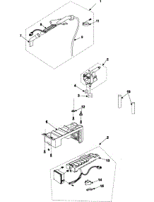 08 - Ice Maker parts for Samsung Refrigerator RS269LARS from AppliancePartsPros.com
