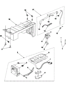 08 - Icemaker parts for Samsung Refrigerator RS2777SL from AppliancePartsPros.com