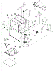 05 - Blower & Cavity parts for Amana Microwave RS511MA / P1327802M from AppliancePartsPros.com