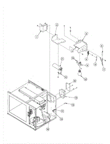 04 - Electric Components parts for Amana Microwave RS511MA / P1327802M from AppliancePartsPros.com