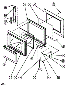 02 - Exterior parts for Amana Microwave RS520 / P7766606M from AppliancePartsPros.com
