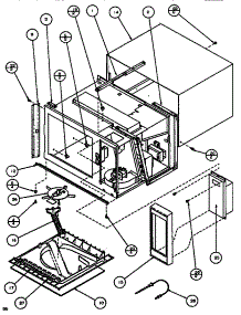03 - Interior parts for Amana Microwave RS520W1 / P7766613M from AppliancePartsPros.com