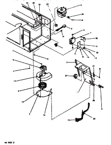 03 - Electrical parts for Amana Microwave RS561W / P1110901M from AppliancePartsPros.com