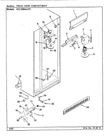 04 - Fresh Food Compartment parts for Maytag Refrigerator RSC2000AAL / CM01A from AppliancePartsPros.com