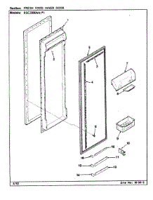05 - Fresh Food Inner Door parts for Maytag Refrigerator RSC2000AAL / CM01A from AppliancePartsPros.com