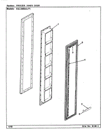 02 - Freezer Inner Door parts for Maytag Refrigerator RSC2000AAW / CM01A from AppliancePartsPros.com