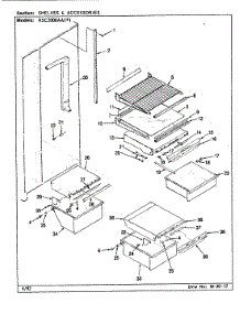 08 - Shelves & Accessories parts for Maytag Refrigerator RSC2000AAW / CM01A from AppliancePartsPros.com