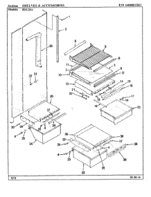09 - Shelves & Accessories parts for Maytag Refrigerator RSC20A / BM01A from AppliancePartsPros.com