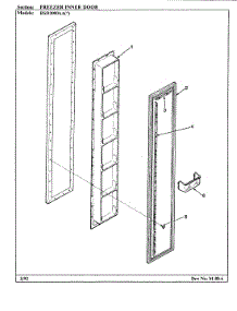02 - Freezer Inner Door parts for Maytag Refrigerator RSD2000AAW / CM05A from AppliancePartsPros.com