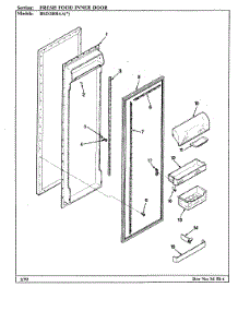 05 - Fresh Food Inner Door parts for Maytag Refrigerator RSD2000AAW / CM05A from AppliancePartsPros.com