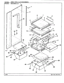 08 - Shelves & Accessories parts for Maytag Refrigerator RSD2000AAW / CM05A from AppliancePartsPros.com