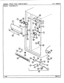 04 - Fresh Food Compartment parts for Maytag Refrigerator RSD2000CAL / DM06A from AppliancePartsPros.com