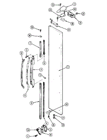 03 - Freezer Outer Door parts for Maytag Refrigerator RSD2000DAM from AppliancePartsPros.com