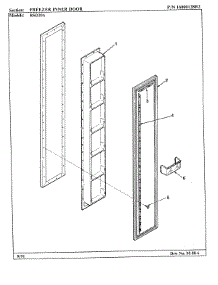 03 - Freezer Inner Door parts for Maytag Refrigerator RSD20A / BM05B from AppliancePartsPros.com