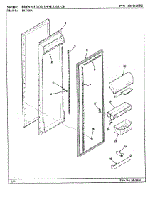 06 - Fresh Food Inner Door parts for Maytag Refrigerator RSD20A / BM05B from AppliancePartsPros.com