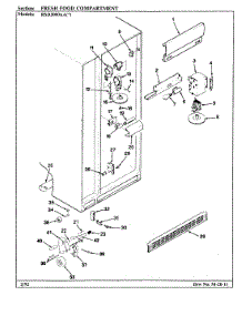 02 - Fresh Food Compartment parts for Maytag Refrigerator RSD2200AAL / CM05B from AppliancePartsPros.com