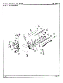 05 - Optional Ice Maker (Rae3100aax) parts for Maytag Refrigerator RSD2200CAE / DM11A from AppliancePartsPros.com