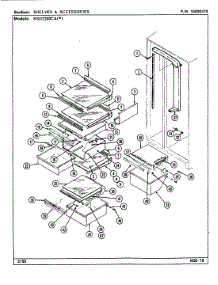 06 - Shelves & Accessories parts for Maytag Refrigerator RSD2200CAE / DM11A from AppliancePartsPros.com