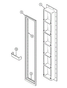 02 - Freezer Inner Door parts for Maytag Refrigerator RSD2200EAM from AppliancePartsPros.com
