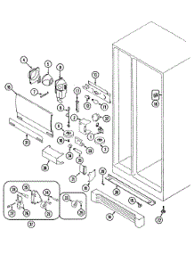 04 - Fresh Food Compartment parts for Admiral Refrigerator RSD2200EKM from AppliancePartsPros.com