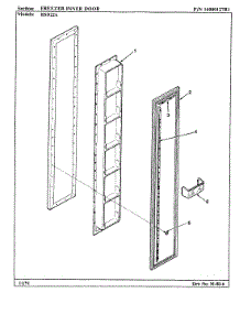 03 - Freezer Inner Door parts for Maytag Refrigerator RSD22A / AM11B from AppliancePartsPros.com