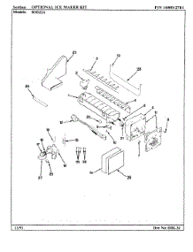 08 - Optional Ice Maker Kit parts for Maytag Refrigerator RSD22A / AM11C from AppliancePartsPros.com