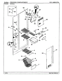 02 - Freezer Compartment parts for Maytag Refrigerator RSD22A / AM11D from AppliancePartsPros.com
