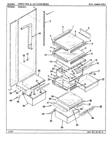09 - Shelves & Accessories parts for Maytag Refrigerator RSD22A / BM11C from AppliancePartsPros.com