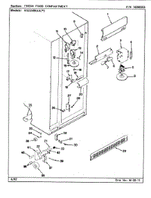 04 - Fresh Food Compartment parts for Maytag Refrigerator RSD2400AAL / CM41B from AppliancePartsPros.com