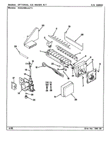 07 - Ice Maker Kit (Rae3100aax) parts for Maytag Refrigerator RSD2400AAL / CM41B from AppliancePartsPros.com