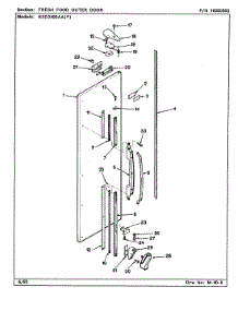 06 - Fresh Food Outer Door parts for Maytag Refrigerator RSD2400AAW / CM41A from AppliancePartsPros.com