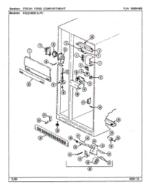 04 - Fresh Food Compartment parts for Maytag Refrigerator RSD2400CAL / DM42A from AppliancePartsPros.com