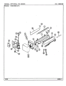 07 - Optional Ice Maker Kit parts for Maytag Refrigerator RSD2400CAL / DM42A from AppliancePartsPros.com