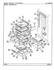 08 - Shelves & Accessories parts for Maytag Refrigerator RSD2400CAL / DM42A from AppliancePartsPros.com