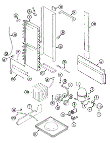 09 - Unit Compartment & System parts for Admiral Refrigerator RSD2400EKM from AppliancePartsPros.com