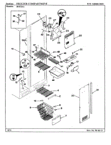 02 - Freezer Compartment parts for Maytag Refrigerator RSD24A / AM41A from AppliancePartsPros.com