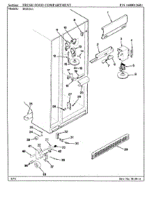 04 - Fresh Food Compartment parts for Maytag Refrigerator RSD24A / AM41A from AppliancePartsPros.com
