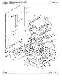 07 - Shelves & Accessories parts for Maytag Refrigerator RSD24A / BM41A from AppliancePartsPros.com