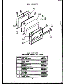 04 - Oven Door Parts parts for Amana Range RSD307 from AppliancePartsPros.com