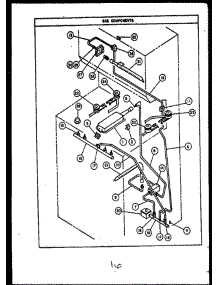 02 - Gas Components parts for Amana Range RSD354 from AppliancePartsPros.com