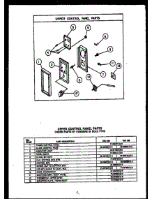 08 - Upper Control Panel Parts parts for Amana Range RSD398 from AppliancePartsPros.com