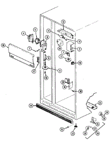 03 - Fresh Food Compartment parts for Admiral Refrigerator RSDA228AAE from AppliancePartsPros.com