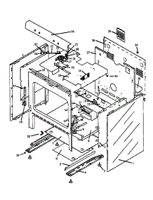 02 - Cabinet Assy parts for Amana Range RSF3200W / P1141255N from AppliancePartsPros.com