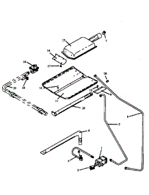 04 - Gas Components parts for Amana Range RSF3200W / P1141255N from AppliancePartsPros.com