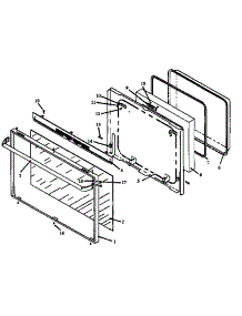 06 - Oven Door Assy parts for Amana Range RSF3200W / P1141255N from AppliancePartsPros.com