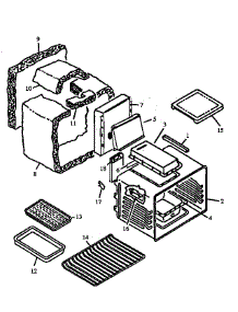 05 - Oven Assy parts for Amana Range RSK3700UL / P1141253N L from AppliancePartsPros.com